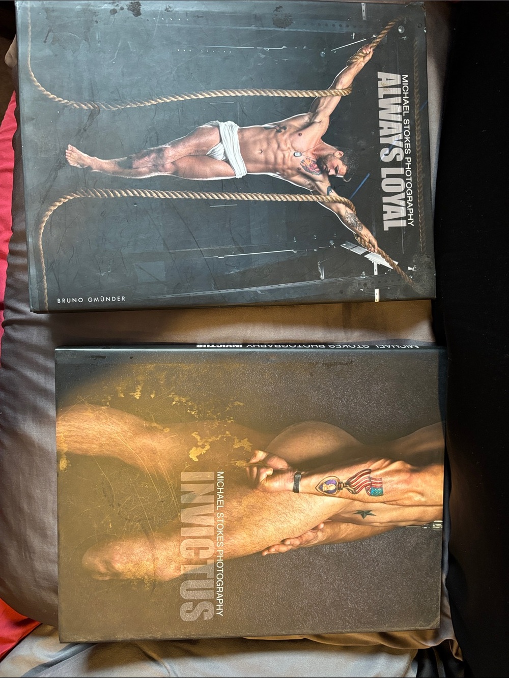 Men Photography Books (2) by Michael Stokes. Black/Gray Cover